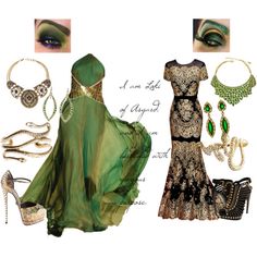 an assortment of fashion items including shoes, bracelets and necklaces