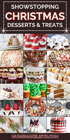 christmas desserts and treats are featured in this book