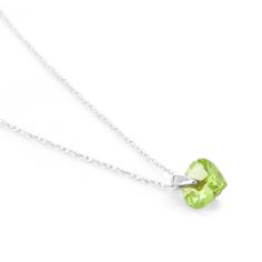 Item: 2356 Description 14k. Solid Gold Necklace With Natural Peridot (White Gold) Comes With 18" Long, 1.15 Mm Thickness Double Link Rope Chain. Item Information Metal: 14k. Solid Gold Metal Weight: 0.90 Gr. Gemstones 1 Heart Shape, 7x7 Mm, Peridot = 1.15 Ct Measurements Height: 0.32 In ( 8.1 Mm) Width: 0.28 In ( 7.1 Mm) Topaz Yellow, Peridot Color, Colored Necklace, Contemporary Jewelry Design, Peridot Necklace, Solid Gold Necklace, Peridot Stone, Pink Topaz, Necklace Online