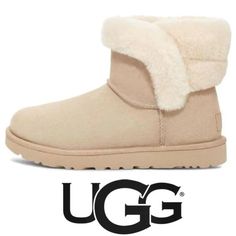 Elevate Your Style With These Ugg Women's Saniya Shearling Mini Suede Boots. Perfect For Travel, Parties, Or Casual Outings, These Ankle Booties Feature A Round Toe Shape And A Flat Heel Style. The Boots Are Made From High-Quality Suede Material With Faux Fur Lining To Keep Your Feet Cozy And Breathable. Size: 6 Msrp: $170 Color: Swd(Sawdust) / Beige Brand New With Box Cream Ugg Boots, Ugg Mini Boot, Ugg Rain Boots, Ugg Booties, Chestnut Uggs, Brown Suede Ankle Boots, Ugg Boots Australia, Black Uggs, Ugg Classic Mini