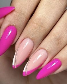 Gel Nails French, Squoval Nails, Romantic Nails, Nail Designs Valentines, Casual Nails, Makijaż Smokey Eye, Rose Nails