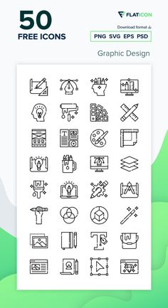 the 50 free icons for graphic design