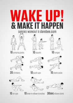 an exercise poster with instructions to do the same workout as you can see in this image