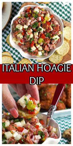 italian hoagie dip is an easy appetizer that's ready in less than 30 minutes