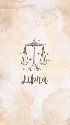 the libra symbol is drawn on top of an old paper