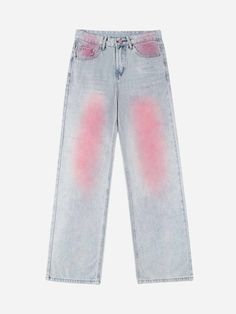 TALISHKO - Washed Gradient Straight-leg Jeans