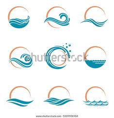 different types of water and waves in the form of circles stock photo © shutterstocker