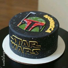 a star wars themed cake on top of a table