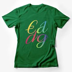 Colorful Modern Art Ea Dag Script T-Shirt, Stylish Unique Typography Tee, Unisex Fashion Top Female T-Shirt Custom graphic T-Shirt.Customize your color Colorful Modern Art, Unique Typography, Streetwear For Men, Typography Tees, Pop Art Women, Penguin T Shirt, Typography Shirts, Retro Graphic Tees, Streetwear Tops