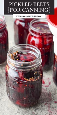 Jar of pickled beets Spiced Pickled Beets Recipe, Best Pickled Beets Recipe, Pickled Beets And Eggs, Canned Pickled Beets, Pickled Carrots Recipe, Canning Beets, High Acid Foods, Pickled Beets Recipe, Beets Recipe