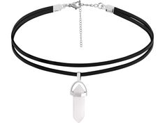 PRICES MAY VARY. HIPPIE BOHO LAYERED BLACK CRYSTAL CHOKER NECKLACE: Hexagon crystal pillars necklace symbolizes good fortune, success, and glory, making it the ideal gift for family, lovers, friends, and yourself MATERIALS: Natural Crystal and black faux leather cord so it's comfortable to wear SIZE: Hexagonal Crystal Pendant size is 0.39 inches in width x1.38 inches in length, chain length: 12.9 inches, extension chain: 3 inches PERFECT GOTHIC BOHO HIPPIE JEWELRY GIFT FOR WOMEN: Perfect Gifts o Summer Necklace Beach, Gothic Boho, Christmas Jewelry Gift, Beach Necklace, Black Choker Necklace, Crystal Choker Necklace, Beach Necklaces, Crystal Necklace Healing, Healing Necklace