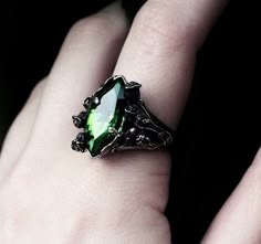 Green Crystal Ring, Hp Slytherin, Dark Foliage, Draco Malfoy Aesthetic, Images Harry Potter