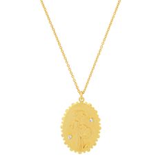 TAI JEWELRY | Gold Flower Coin Pendant Necklace | Necklace |