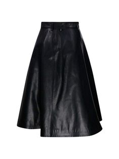 Composition: 100% Bovine LeatherComposition: 100% Calf Leather Modern Evening Skirt For Fall, Spring Leather Asymmetrical Skirt, Evening Leather Midi Skirt, Leather Midi Skirt For Evening, Elegant Leather Asymmetrical Skirt, Leather Skirt For Spring Evenings, Leather Skirt For Evening In Spring, Gucci Pumps, Ysl Sandals