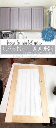 how to build new cabinet doors in the kitchen with pictures and instructions on how to install them