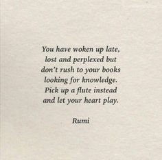 an old book with the words rumi written on it