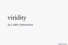 the word viridity is written in black and white on a white background,