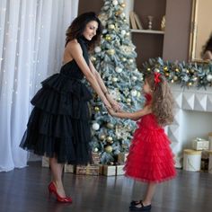 Mother daughter matching dress in red and black color for birthday, Christmas, Wedding or any other solemn event - Mommy and Me Outfits - Mother Daughter Dress - Mom Baby Dress Mommy Daughter Christmas Photoshoot, Mommy Daughter Dresses For Birthday, Dresses For Birthday, Mom And Me Photos, Mommy Daughter Dresses, Photoshoot Dresses, Birthday Gown, Styled Photoshoot