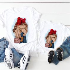 Mommy Daughter Outfits, Mommy And Me Shirt, Mommy Daughter, Mother And Daughter, Cute Relationship Goals, 7 And 7, Mommy And Me, Shoulder Sleeve, Shopping Cart