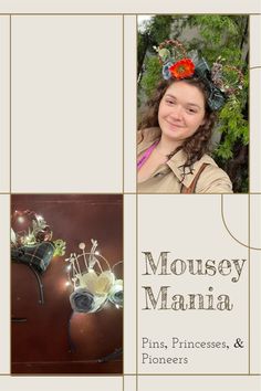 the cover of mousey maniana pin, princesses, and florisers