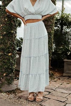 Breezy Tiered Beach Skirt, Modest Vintage Outfits, Beach Tiered Maxi Skirt With Ruffled Details, Forever 21 Flowy Tiered Skirt, Non-stretch Tiered Beach Skirt, Non-stretch Blue Tiered Maxi Skirt, Tiered Maxi Skirt, Denim Maxi Skirt, Colored Denim