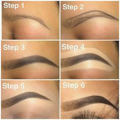 Best Eyebrow Makeup, How To Do Eyebrows, Bentuk Alis, Contouring Makeup, Eyebrow Makeup Tutorial, Makeup Order, Makeup 101, Eyebrow Makeup Tips