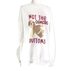 Vinyl Created “Not The Gumdrop Buttons” Ugly Christmas Sweater. Hanes Eco Smart Recycled Fibers Sweatshirt 50% Cotton 50% Polyester Never Worn. Unisex. Made Using Mens Sweater Approximate Lay Flat Measurements Underarm: 28 Inches Length: 29 Inches Sleeve: 24 Inches Bundle Items And Save!!! A Discount Is Automatically Applied For Orders With Two Or More Items! Ready To Ship Today! Mom Christmas Shirt, Crafty Mom, Gum Drops, Mens Sweater, Crafty Moms, Button Sweater, Mom Christmas, Christmas Mom, Sweaters Crewneck