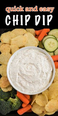 Everyone needs a good chip dip recipe. An easy, tasty sour cream dip is so good for a simple holiday party dip! Sour Cream Chip Dip, Potato Chip Dip, Homemade Chip Dip, Chip Dip Recipe, Easy Chip Dip, Best Chip Dip, Sour Cream Chips, Best Potato Chips, Dip For Potato Chips