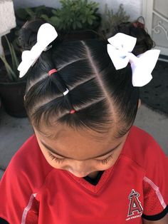 Hairstyles With Bows For Kids, Pig Tails Hairstyles Kids, Pig Tail Hairstyles Kids, Hair Styles For Toddlers, Pig Tails Hairstyles, Preschool Hairstyles, Babygirl Hairstyle, Toddler Hair Dos, Toddler Hair Styles