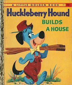 an old children's book with a dog holding a baseball bat