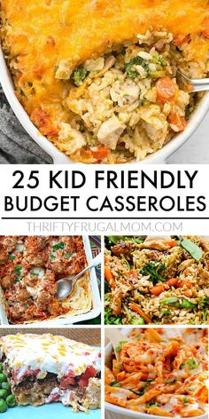 25 kid friendly budget - conscious casseroles