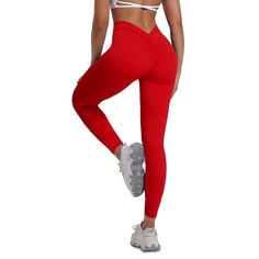 Flaunt your best assets in these soft v-back leggings designed to lift and shape your rear. Butter soft fabric keeps you comfy during workouts. Plus Size Tights, Scrunch Leggings, Lace Stockings, Thigh High Socks, Fishnet Stockings, Thigh High Stockings, Plus Size Leggings, Plus Size Pants, Gym Leggings