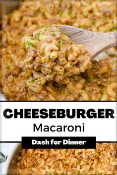 cheeseburger macaroni dish for dinner