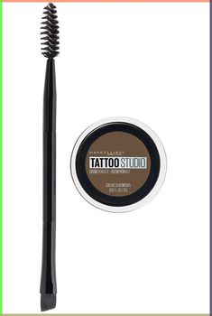 PRICES MAY VARY. Brow Pomade: Achieve the look of full, sculpted, and natural looking eyebrows with this smudge-proof brow pomade designed to perfectly match your color and formulated for long-lasting, waterproof wear Easy Application: A dual-ended applicator gives you the ultimate control with its angled sculpting brush and spoolie for transfer-proof natural shading and blending that lasts for 24 hours It's All in the Eyes: Subtle lines, smokey vibes, custom brow looks, classic tones or a shot of color; Our eyeshadow, eyeliner, brows and mascara collections are designed to transform your look Create any look with Maybelline; foundation, BB creams, concealers, and setting powders for the perfect canvas, eye shadows, mascara, brow pencils, and eyeliners for any eye look and lip products, fr Maybelline Eyebrow, Sparse Eyebrows, Maybelline Tattoo, New York Tattoo, Studio Tattoo, How To Grow Eyebrows, Brows On Fleek, Dark Circle, Best Eyebrow Products