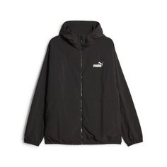 PUMA Oversized Hooded Windbreaker Jacket 'Black' 675387-01 Waterproof Long Sleeve Hooded Jacket For Streetwear, Black Waterproof Athleisure Outerwear, Black Waterproof Hooded Jacket For Streetwear, Black Sportswear Hooded Jacket For Streetwear, Black Waterproof Windbreaker In Athleisure Style, Black Waterproof Athleisure Windbreaker, Black Hooded Sportswear Jacket For Streetwear, Casual Black Hooded Jacket For Outdoor Activities, Black Hooded Jacket For Spring Outdoor Activities