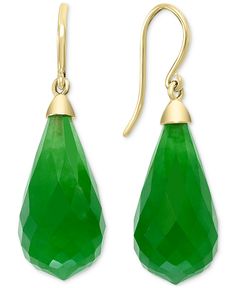 in stock Elegant Faceted Pear-shaped Earrings, Elegant Pear-shaped Faceted Earrings, Faceted 14k Gold Earrings For Formal Occasions, 14k Gold Faceted Earrings For Formal Occasions, Formal 14k Gold Faceted Earrings, Formal Green Jewelry With High Luster, Formal Green High Luster Jewelry, Jewelry Watch, Tech Gifts