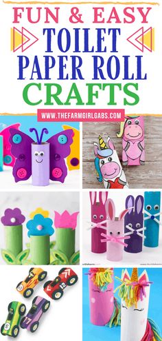 paper roll crafts for kids that are fun and easy to make