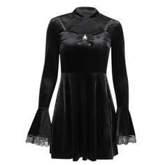 Gothic Mini Dress For Winter Night Out, Fitted Gothic Mini Dress For Winter, Gothic Mini Dress For Night Out In Winter, Gothic Black Winter Dresses, Gothic Mini Dress For Winter Costume Party, Gothic Long Sleeve Dress For Night Out, Gothic Fitted Mini Dress With Long Sleeves, Gothic Mini Dress For Winter Evenings, Gothic Winter Evening Mini Dress