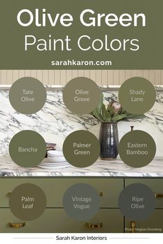 the olive green paint colors are available in various shades