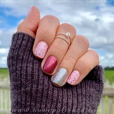 Mixed Manicure, Aloha Nails, Nail Dipping Powder Colors, Pink Warrior, At Home Manicure