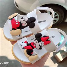 Brand New Minnie-Mickey Cosmic Toddlers Jelly Unisex Sandals Size 8 This Shoe Fit Toddler Size 7, It Runs In Small You Need A Size Up For Your Toddler Your Little One Can Step Out In Style With This Cute Shoe Great Shoe For Summer & Vacation Perfect Gift For Your Friends & Love Ones.!!! Also Available In Size 9,10 Note: This Shoe Runs In Small Sizes, You Might Need A Size Up For Perfect Fit Playful Non-slip White Sandals, Playful White Non-slip Sandals, Playful White Slip-on Sandals, White Plastic Slide Sandals, Fun White Slip-on Sandals, White Slip-on Fun Sandals, Non-slip Cartoon Sandals For Summer, Fun Round-toed Eva Sandals, Playful White Flat Sandals