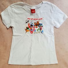 New Small Paul Frank Julius Monkey 10th Anniversary Happy Birthday Tee T-Shirt 2005 Sz 5t Paul Frank Tshirt, Paul Frank Clothes, Julius Monkey, Dream Cookies, Y2k Fashion Outfit, Dr Wardrobe, Silly Shirt, Monkey Shirt, Paul Frank