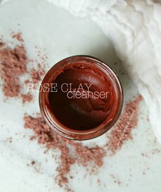 DIY Rose Clay Oil Cleanser/Mask - Jenni Raincloud Oil Cleansing, Skin Care Routine For 20s, Diy Rose, Diy Kosmetik, Homemade Facials, Acne Cleansers, Oil Cleanser, Dry Skin Care, Skin Cleanser Products