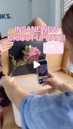 a woman sitting on a couch holding a cell phone in front of her face with the caption insane new circuit update pt 1