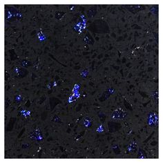 blue and black speckles are seen in this image