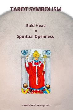 This image shares the meanings of a Bald Head when they appear in a Tarot Card image Tarot Card Spreads, Animal Symbolism, Monthly Newsletter, Bald Head