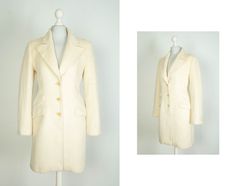 "Ladies Max Mara Wool Coat Excellent condition Size UK 8 US 6 Please check the following measurements to be sure of a good fit Length - 36\" 92CM Chest (Armpit to armpit) - 18\" 46CM Sleeve (Shoulder to cuff) - 24\" 61CM Sleeve (Armpit to cuff) - 17\" 44CM All parcels with tracking number Ask if you have questions Check my other items Please leave feedback once you have received your item so I know it has arrived in you safely" Max Mara Wool Coat, Cream Coat, Alpaca Wool, White Cream, Max Mara, Wool Coat, Shoulder Sleeve, Tracking Number, Duster Coat