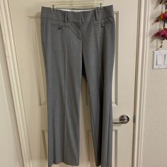 Light Grey Dress Pants, Boot Cut, Great For Work, Never Worn, Size 4. Spring Fitted Gray Dress Pants, Light Gray Dress Pants, Light Grey Dress, Grey Dress Pants, Grey Dress, Pants Boot, Pants Color, Dress Pants, Boot Cut