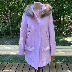 Reposhing This Item I Purchased From @Jokelat. Loved It, But Ready To Rotate For Something New. Questions? Leave A Comment Below! Fitted Lavender Outerwear For Winter, Womens Parka, Leave A Comment, Something New, Pink Purple, Parka, J Crew, Jackets & Coats, Jackets For Women