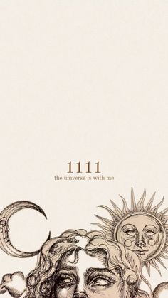 the sun and moon are depicted in this hand drawn illustration, which is part of a book cover